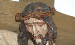 Gotischer Christus mit Kreuz - 70cm